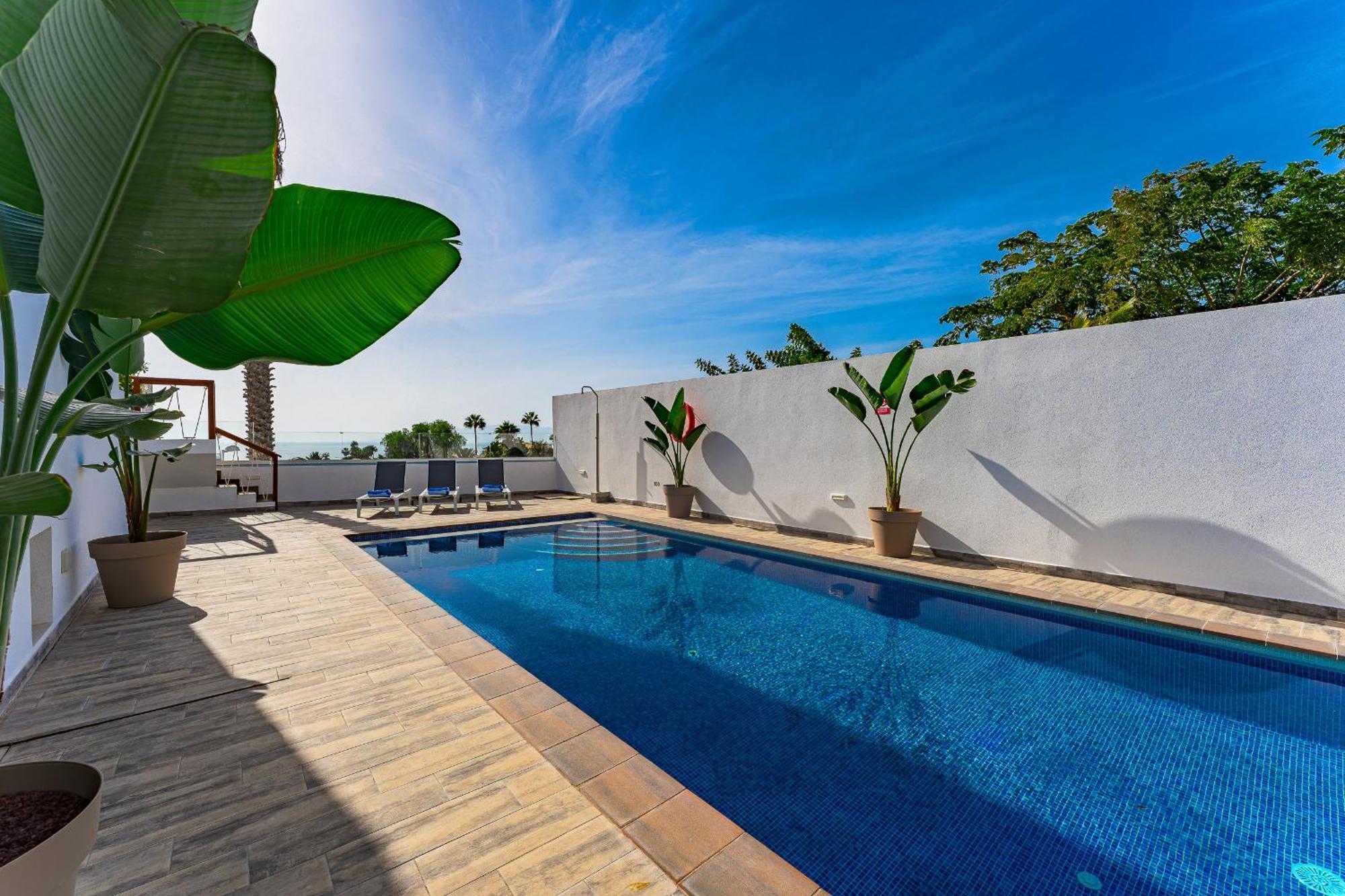 Fabulous Contemporary 5 Bedroom Villa With Private Heated Pool, Sleeps Max 13 Callao Salvaje Buitenkant foto